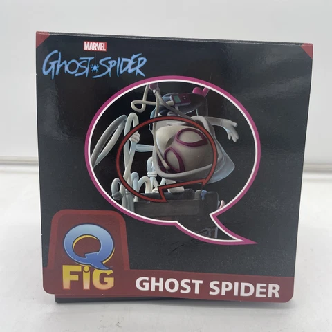 Marvel Ghost-Spider Q-Fig Elite Diorama 5" Figure by Quantum Mechanix New in Box Cover