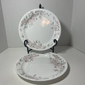 Corelle "Wisteria" Dinner Plates (2 Total) Discontinued Beautiful Floral Design. - Picture 1 of 7
