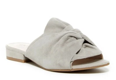 Sandalias de tacón KENNETH COLE Vanya de cuero gris sin cordones talla 7,5 M para mujer Foto 1 de 3