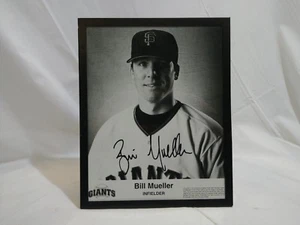 Signed Bill Mueller Photograph San Francisco Giants Framed - Picture 1 of 6