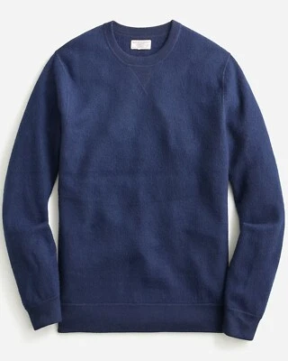 J. CREW Wallace & Barnes Mens Boiled Wool Crewneck Sweatshirt Sweater Blue - NWT - Image 1 of 3