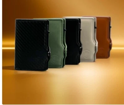 Men's Slim Bifold RFID Blocking Premium Genuine Leather Credit Card ID Wallet - Image 1 of 4