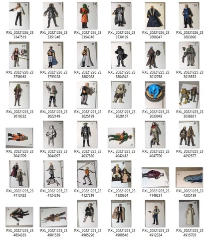 All kindsa Star Wars 3.75 action figures - each selection is $12 Cover