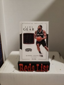 2016-17 National Treasures Game Gear 26/99 Kawhi Leonard #20 Clippers FHOF 