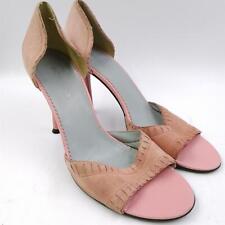 BcbGirls Womens Pink Casual Open Toe Slip On Stiletto Heels Sandals Size 8.5