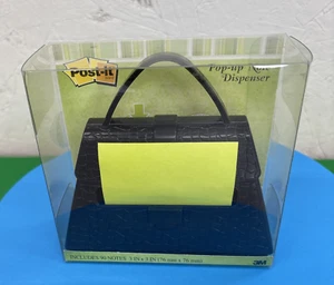 Post-it Pop Up Note Dispenser BLACK Purse Pocketbook Handbag for 3" x 3" pads  - Picture 1 of 6