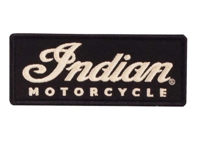 Indian Motorcycle Embroidered Script Logo Patch, Black | 2833232 Foto 1 de 1
