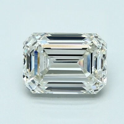5.64 Ct EMERALD Cut IGI Certified Lab Grown CVD Diamond H Color VS1 Clarity - Image 1 of 4