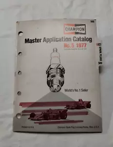 Vintage Champion Master Application Catalog No 5 1977 Spark Plug Company - Picture 1 of 7