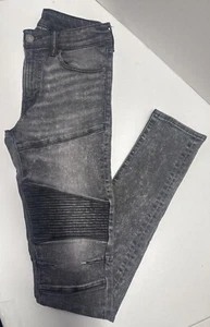 American Eagle Jeans Mens 31x32 Stacked Skinny Next Level Flex Washed Black - Picture 1 of 11
