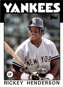 1986 Topps Rickey Henderson 100 #500