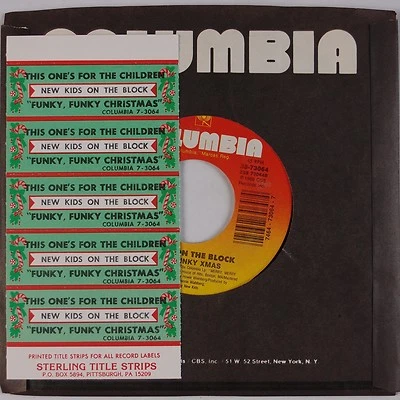 NEW KIDS ON THE BLOCK: For the Children / Funky Christmas USA NOS 45 w/ STRIPS Foto 1 de 3