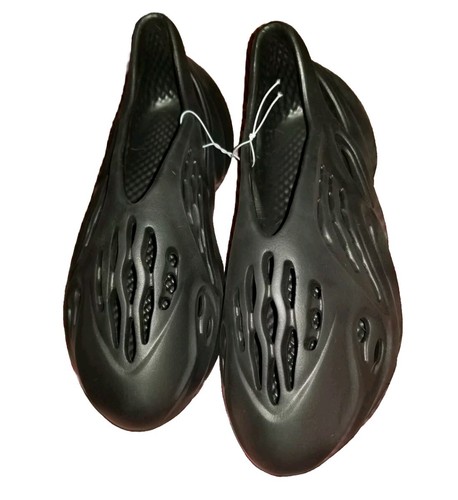 ☆NUOVE scarpe uomo taglia 12 nere silicone sandali estivi ritagliati=Sembra Yeezys