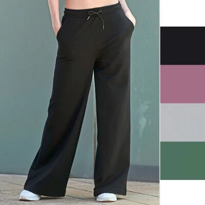 SF Women Women's Sustainable Fashion Wide Leg Joggers SK431 Damen Hose NEU