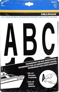 847015 Black Die-Cut Letters/Numbers Kit, 3-Inch - Picture 1 of 12