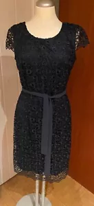 S 'Oliver Black Label ETUIKLEID BUSINESS-KLEID dunkelblau aus Spitze GR.38 - Bild 1 von 3