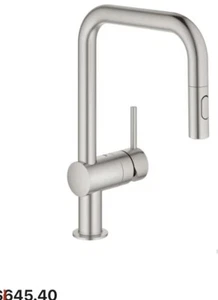 Grohe 32319DC3 Minta 1.75 GPM Single Hole Pull Down Kitchen Faucet Stainless Ste - Picture 1 of 15