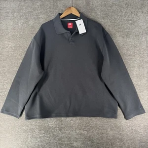 Nike Tech Fleece Reimagined Polo Men's Anthracite Gray Size Medium FZ7570-060 - Picture 1 of 7