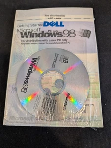 Microsoft Windows 98 OEM (Dell Edition) – Factory Sealed – Manual & CD - Picture 1 of 10