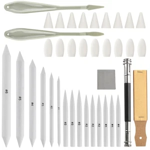 40 Pcs Blending Stumps and Tortillions Sketch Tool Set - Picture 1 of 7