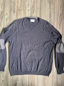 LINKSOUL Herren Baumwolle Kaschmir Golf Pullover Pulli Ellenbogen Patches Gr. L - Bild 1 von 6