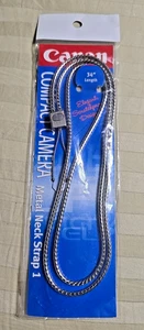 Cámara compacta Canon 34” correa de metal para el cuello hecha en Japón - nueva - Imagen 1 de 5