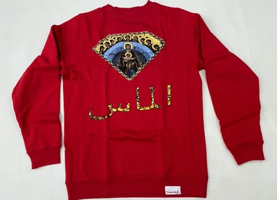 Moletom pulôver gráfico vermelho Diamond Supply Co. tamanho M - Imagem 1 de 4