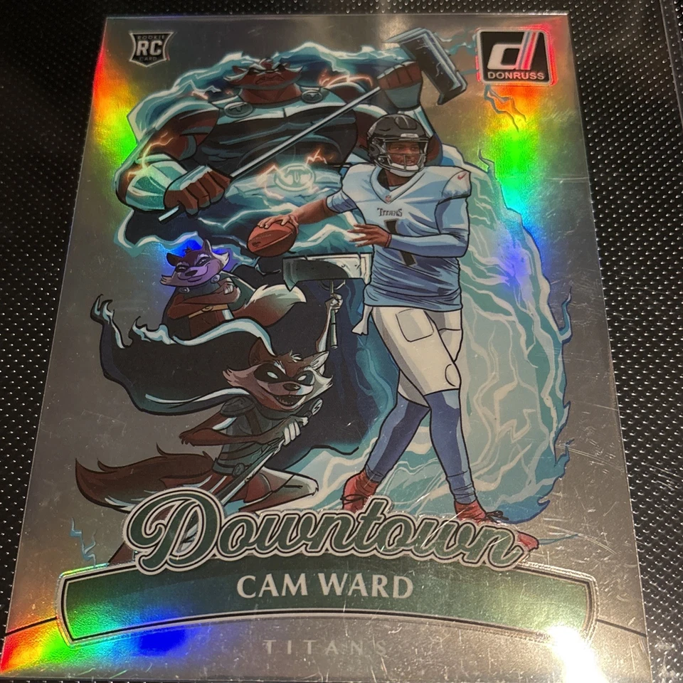 2025 CAM WARD PANINI DONRUSS FOOTBALL JUMBO DOWNTOWN No 12 TITANS 🔥 - Image 1 of 1