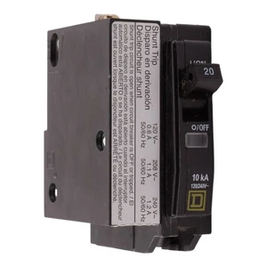 NUEVO SQUARE D QO QOB1201021 20A 1P 120/240V Disyuntor atornillable estándar - Imagen 1 de 10