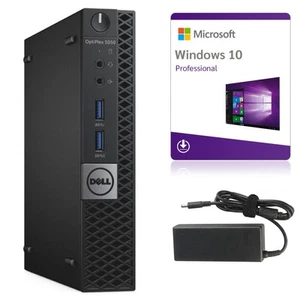 MINIATUROWY KOMPUTER DELL OPTIPLEX 5050 MICRO i5 8/128GB SSD WIFI W10P KLASA A - Zdjęcie 1 z 8