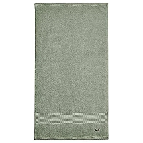 Lacoste Heritage Supima Cotton Hand Towel, Aloe, 16" x 30" - Image 1 of 4