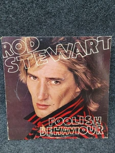 Vintage Rod Stewart Vinyl LP Foolish Behaviour 1980 Warner Bros Rock Album - Picture 1 of 9