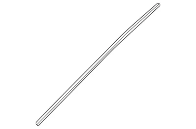 Moldura lateral genuína Nissan 72762-9HT0A - Imagem 1 de 2