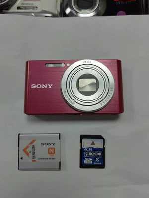 Sony Cyber-Shot DSC-W830 RED 20.1MP 8x zoom Digital Camera English - Image 1 of 4