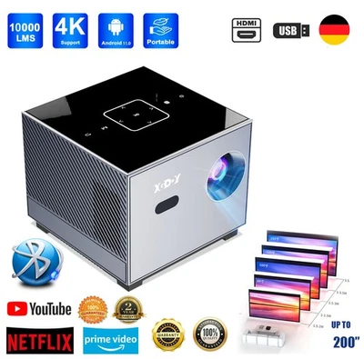 Mini 1080P Beamer HD Projektor 4K 10000LMS LCD 5G WiFi Heimkino Bluetooth - Bild 1 von 4