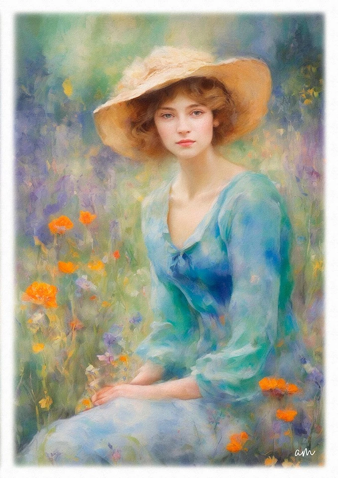 Tableau création originale - Portrait  impressionniste - Photo 1/1