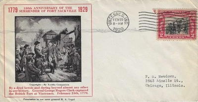 FDC   # 651-33  -- George Rogers Clark --   1st Vogel - Image 1 of 2