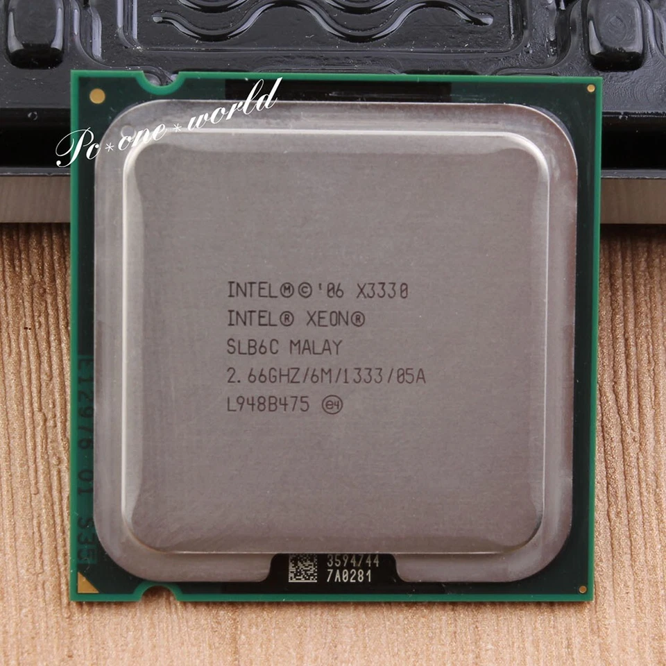 100% OK SLB6C Intel Xeon X3330 2.66GHz Processor Socket 775 CPU 1333 MHz - Image 1 of 1