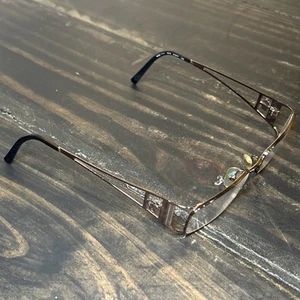 Versace MOD.1111 1013 Brown Rectangle Eyeglasses Frames 51-17 135 Italy Designer - Picture 1 of 12