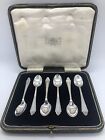 Antique Set Of Six Coffee Spoons Silver Hallmarked Cooper Brothers & Sons 1923
