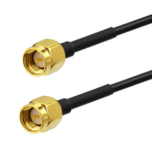 3 feet SMA male to SMA plug male adapter Pigtail Extension Cable RG174 1m WiFi - Picture 1 of 4
