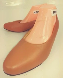 Step Up bequeme hochhackige Damen-Pumps US 9,5 M braun Leder Arbeit 1091 - Bild 1 von 10