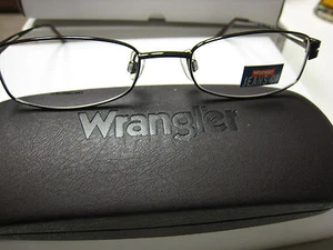 WRANGLER  EYEGLASS FRAMES Style  PACE TAN   53-18-135 With ASTORIA Case - Picture 1 of 4