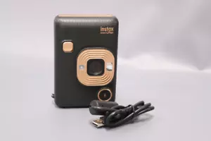 Fujifilm - INSTAX MINI LiPlay Instant Film Camera - Elegant Black - Picture 1 of 4
