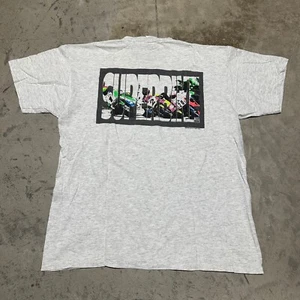Vintage Superbike Turn One Magazine Shirt Size XL Gray Oneita 1993 - Picture 1 of 7