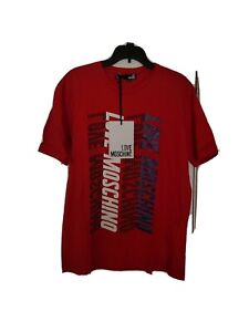 MOSCHINO Polo Shirt Rot Gestreift Red Striped Rouge 03340