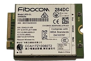 New Dell DW5820e Fibocom L850-GL LTE/WCDMA 4G WWAN Card Module 284DC - Picture 1 of 2