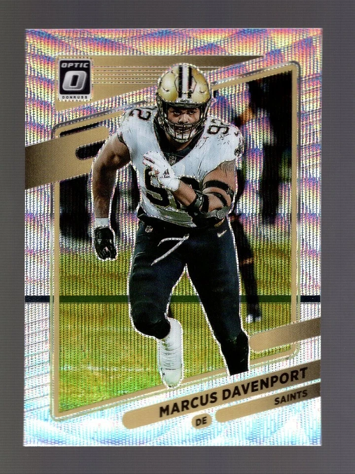 2021 OPTIC PREMIUM BOX SET WAVE PRIZM #167 MARCUS DAVENPORT /299 QTY W/LINE - Image 1 of 1