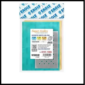 Super Assilex Flexible Sanding Sheets Job-PAK, Assorted K600-K1200, U191-150A - Picture 1 of 6