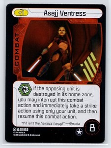 ASAJJ VENTRESS 2008 Star Wars WizKids Pocketmodel TCG Rare Holo Foil #55 C2